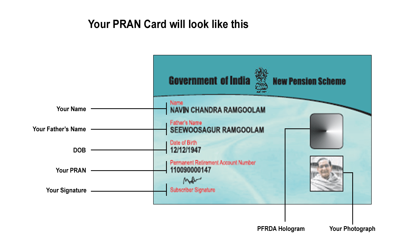 national pension scheme card